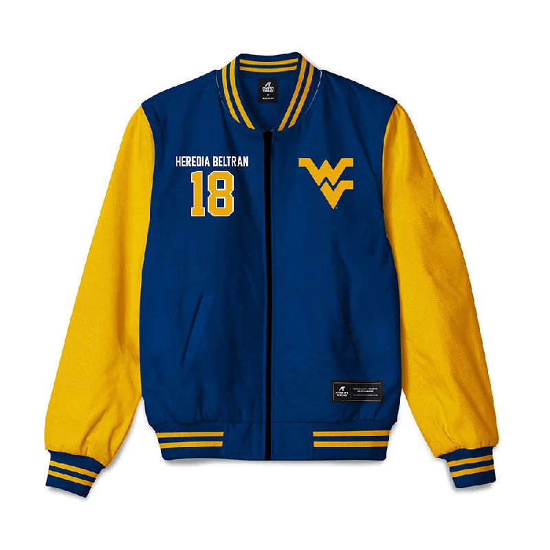 West Virginia - NCAA Women's Soccer : Dilary Heredia Beltran - Bomber Jacket Stylish Shiny Bomber